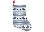 Abakuhaus Calzini Natalizi Nordici Da Appendere A Forma Di Stivali Di Babbo Natale, Pixelkunstart Reindeer, Calza Natalizia Da Appendere, 25X35 Cm, Azzurro Pallido Blu Scuro