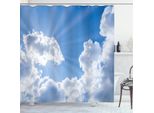 Abakuhaus Tenda Da Doccia Paesaggio, Paesaggio Artistico Con Nuvole, Resistente A Batteri E Muffe, Incl. 12 Ganci, Lavabile, Elegante Stampa Digitale, 175 X 180 Cm, Blu-Bianco
