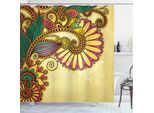 Abakuhaus Tenda Da Doccia Grunge, Motivo Floreale Paisley, In Tessuto, Incl. 12 Ganci, Stampa Digitale, Colori Resistenti, Durevole, Resistente Ai Batteri, 175 X 180 Cm, Multi