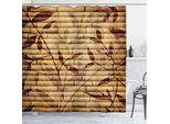 Abakuhaus Tenda Da Doccia Beige, Foglie Di Bambù Bohemien, Stampa Digitale Su Tessuto, Incl. 12 Ganci, Resistente Al Lavaggio, Resistente All'acqua E Ai Batteri, 175 X 180 Cm, Marrone Chiaro Beige