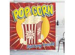Abakuhaus Tenda Da Doccia Retrò, Pop Corn Film Snack, Impermeabile, Inclusi 12 Anelli, Resistente A Batteri E Muffe, 175 X 180 Cm, Multicolore