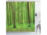 Abakuhaus Tenda Da Doccia Bosco, Bosco In Una Giornata Di Sole, Resistente A Batteri E Muffe, Incl. 12 Ganci, Lavabile, Elegante Stampa Digitale, 175 X 180 Cm, Verde-Marrone