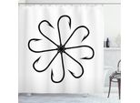 Abakuhaus Tenda Da Doccia Con Motivo Pesca, Ganci Da Pesca, Opaca, Incl. 12 Anelli, Resistente A Batteri E Muffe, 175 X 180 Cm, Bianco E Nero