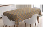 Abakuhaus Tovaglia Marrone A Quadri, Quadrati Sovrapposti, Facile Da Pulire, Lavabile, Stampa Resistente Al Lavaggio, Non Sbiadisce, Per Esterni, 140 X 170 Cm, Blu, Grigio, Caramello Chiaro