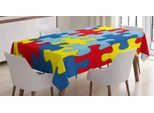 Abakuhaus Tovaglia Per Autismo, Design Simbolico Del Disturbo, Resistente Allo Sporco, Facile Da Pulire, Lavabile, Stampa Con Colori Chiari Che Non Sbiadiscono, 140 X 170 Cm, Multicolore