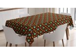 Abakuhaus Tovaglia Autunnale, Tonalità Calde Dell'autunno, Adatta Per Interni Ed Esterni, Lavabile, Stampa Chiara, Non Sbiadisce, 140 X 170 Cm, Cioccolato E Turchese