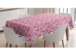 Abakuhaus Tovaglia Di San Valentino, Alberi Con Cuori, Adatta Per Interni Ed Esterni, Lavabile, Stampa Chiara, Non Sbiadisce, 140 X 170 Cm, Rosa E Rosa Pastello