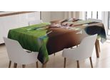 Abakuhaus Tovaglia Autorizzata, Progresso E Collaborazione, Stampa Personalizzata Colori Chiari Senza Scolorimento Lavabile Per Uso Esterno, 140 X 170 Cm, Multicolore