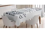 Abakuhaus Tovaglia Con Proverbio, Tipografia Psicologica Joy, Adatta Per Interni Ed Esterni, Lavabile, Stampa Chiara, Non Sbiadisce, 140 X 170 Cm, Blu Notte Scuro