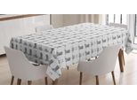 Abakuhaus Tovaglia Western, Stivali Da Cowboy Monocromatica, Adatta Per Interni Ed Esterni Lavabile Stampa Chiara Nessuno Sbiadimento, 140 X 170 Cm, Grigio Scuro E Bianco
