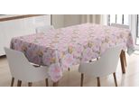 Abakuhaus Tovaglia Paesaggistica, Romantiche Rose Primaverili, Adatta Per Interni Ed Esterni Lavabile Stampa Chiara Nessuno Sbiadimento, 140 X 170 Cm, Rosa Arancione Pallido