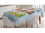 Abakuhaus Tovaglia Con Emoticon Cacca, Cartone Animato Kawaii, Adatta Per Interni Ed Esterni, Lavabile, Stampa Chiara, Non Sbiadisce, 140 X 170 Cm, Azzurro E Multicolore