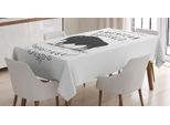 Abakuhaus Tovaglia Buffalo, Parco Nazionale Heritage Zoo, Resistente Allo Sporco, Colori Resistenti, Lavabile, Con Colori Chiari Che Non Sbiadiscono, Impermeabile, 140 X 170 Cm, Grigio Antracite E Bianco