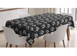 Abakuhaus Tovaglia Floreale, Motivo Monocromatico Con Alberi E Peonie, Adatta Per Interni Ed Esterni, Lavabile, Stampa Chiara, Non Sbiadisce, 140 X 170 Cm, Multicolore Grigio Antracite