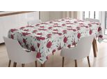 Abakuhaus Tovaglia Floreale, Tema Botanico Rosa Papavero, Adatta Per Interni Ed Esterni Lavabile Stampa Chiara Nessuno Sbiadimento, 140 X 170 Cm, Rose Essiccate Verde Militare