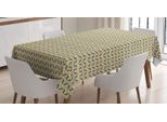 Abakuhaus Tovaglia Astratta, Motivi Geometrici A Zigzag, Adatta Per Interni Ed Esterni, Lavabile, Stampa Chiara, Non Sbiadisce, 140 X 170 Cm, Guscio D'uovo Giallo Scuro