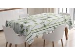 Abakuhaus Tovaglia Stampata In Bambù, Verde Oliva Evergreen, Adatta Per Interni Ed Esterni Lavabile Stampa Chiara Nessuno Sbiadimento, 140 X 170 Cm, Motivo Foglie Esotiche