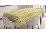 Abakuhaus Tovaglia Autunnale, Foglie Sintetiche A Forma Di Diamante, Adatta Per Interni Ed Esterni, Lavabile, Stampa Chiara, Non Sbiadisce, 140 X 170 Cm, Giallo Pastello Multicolore