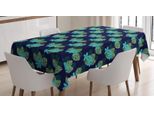 Abakuhaus Tovaglia Tropicale, Fiori E Foglie In Fiore, Adatta Per Interni Ed Esterni, Lavabile, Stampa Chiara, Non Sbiadisce, 140 X 170 Cm, Indaco E Multicolore