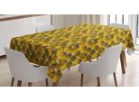 Abakuhaus Tovaglia Tropicale, Scena Vivace Con Fiori Selvatici, Adatta Per Interni Ed Esterni, Lavabile, Stampa Chiara, Non Sbiadisce, 140 X 170 Cm, Giallo Grigio