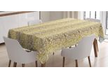 Abakuhaus Tovaglia Floreale, Motivo Dreamy Roses Moderno, Adatta Per Interni Ed Esterni, Lavabile, Stampa Chiara, Non Sbiadisce, 140 X 170 Cm, Terra Giallo Caffè