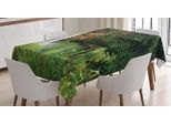 Abakuhaus Tovaglia Paesaggistica, Cascate Hawaiane Nella Giungla, Adatta Per Interni Ed Esterni Lavabile Stampa Chiara Nessuno Scolorimento, 140 X 170 Cm, Smeraldo E Multicolore