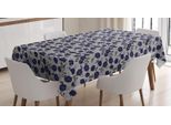Abakuhaus Tovaglia Floreale, Motivi Digitali Farfalle, Adatta Per Interni Ed Esterni, Lavabile, Stampa Chiara, Non Sbiadisce, 140 X 170 Cm, Color Tortora Chiaro-Crema