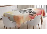 Abakuhaus Tovaglia Autismo, Scritta A Mano Su Acquerello, Adatta Per Uso Esterno, Lavabile, Colori Resistenti, Colori Chiari, Repellente Allo Sporco, 140 X 170 Cm, Multicolore
