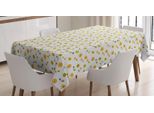 Abakuhaus Tovaglia Floreale, Motivi Floreali Astratti Rotondi, Adatta Per Interni Ed Esterni, Lavabile, Stampa Chiara, Non Sbiadisce, 140 X 170 Cm, Multicolore
