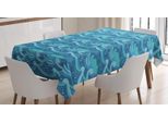 Abakuhaus Tovaglia Ondulata, Oceanic Spritzer Blots Mare, Adatta Per Interni Ed Esterni Lavabile Stampa Chiara Nessuno Scolorimento, 140 X 170 Cm, Turchese Blu Mare