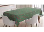 Abakuhaus Tovaglia A Fiori, Stampa A Piccoli Fiori Blooming, Adatta Per Interni Ed Esterni Lavabile Stampa Chiara Nessuno Scolorimento, 140 X 170 Cm, Vermiglio Scuro Seafoam