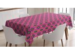 Abakuhaus Tovaglia Gialla E Viola, Disegno Geometrico, Adatta Per Interni Ed Esterni Lavabile Stampa Chiara Nessuno Sbiadimento, 140 X 170 Cm, Rosa Shocking Taupe Scuro
