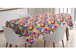 Abakuhaus Tovaglia Colorata, Motivi Rotondi E Colorati, Adatta Per Interni Ed Esterni, Lavabile, Stampa Chiara, Non Sbiadisce, 140 X 170 Cm, Multicolore
