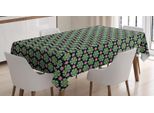 Abakuhaus Tovaglia Floreale, Scarabocchi Tropicali Colorati, Adatta Per Interni Ed Esterni, Lavabile, Stampa Chiara, Non Sbiadisce, 140 X 170 Cm, Rosa Verde Acqua