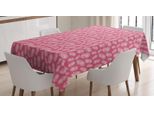 Abakuhaus Tovaglia Bohemien, Piume Astratte, Adatta Per Interni Ed Esterni, Lavabile, Stampa Chiara, Non Sbiadisce, 140 X 170 Cm, Rosa Pastello E Bianco