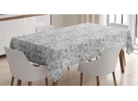Tovaglia Abakuhaus Vintage, Tonalità Di Grigio - Mohnblu, Adatta Per Interni Ed Esterni Lavabile Stampa Chiara Nessuno Scolorimento, 140 X 170 Cm, Pale Taupe Coke Grey