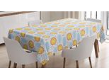 Abakuhaus Tovaglia Sole, Sun Rainy Clouds Art, Adatta Per Interni Ed Esterni Lavabile Stampa Chiara Nessuno Scolorimento, 140 X 170 Cm, Bianco Multicolor
