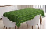 Abakuhaus Tovaglia Stampata In Bambù, Verde Oliva E Verde Lime, Adatta Per Interni Ed Esterni Lavabile Stampa Chiara Nessuno Scolorimento, 140 X 170 Cm, Tessitura Giapponese