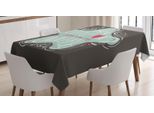 Abakuhaus Tovaglia Con Proverbio, Affection Frasi D'amore Cuore, Adatta Per Interni Ed Esterni Lavabile Stampa Chiara Nessuno Sbiadimento, 140 X 170 Cm, Seafoam Taupe Scuro Corallo