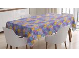 Abakuhaus Tovaglia Aliens, Mostri Felici, Adatta Per Interni Ed Esterni Lavabile Stampa Chiara Nessuno Scolorimento, 140 X 170 Cm, Ceil Blu E Multicolore