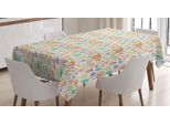 Abakuhaus Tovaglia A Fiori, Piantagione Di Fiori Colorati, Adatta Per Interni Ed Esterni Lavabile Stampa Chiara Nessuno Sbiadimento, 140 X 170 Cm, Multicolore