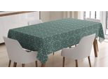 Abakuhaus Tovaglia Etnica, Fiori Folcloristici, Adatta Per Interni Ed Esterni Lavabile Stampa Chiara Nessuno Scolorimento, 140 X 170 Cm, Verde Bosco Seafoam
