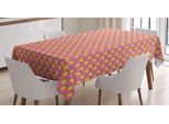 Abakuhaus Tovaglia Ananas, Doodle Exotic Fruit, Adatta Per Interni Ed Esterni Lavabile Stampa Chiara Nessuno Scolorimento, 140 X 170 Cm, Rosa Giallo