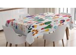 Abakuhaus Tovaglia Lama, Lama Alpaca Colorata, Adatta Per Interni Ed Esterni Lavabile Stampa Chiara Nessuno Sbiadimento, 140 X 170 Cm, Multicolore