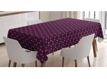 Abakuhaus Tovaglia A Fiori, Linea Floreale Vorticosa, Adatta Per Interni Ed Esterni Lavabile Stampa Chiara Nessuno Sbiadimento, 140 X 170 Cm, Viola Scuro Magenta
