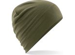 Beechfield B370 | Merino Beanie Lana - Colore: Verde Militare - Taglia: Unica