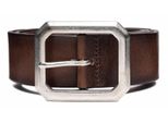 Replay Pelle Cintura Classic Belt W75 Faded Black Brown Marrone