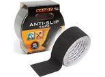 Nastro Autoadesivo Antiscivolo - 5 M X 5 Cm - Per Scale, Pavimenti, Soglie - Impermeabile - Per Interni Ed Esterni