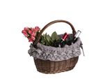 Cestino Piccolo In Vimini, Marrone Scuro 35X26 H25/36 Cm