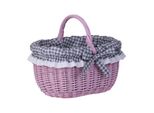 Cesto Per La Spesa / Cesto Regalo In Vimini, Rosa 42X34 H23/36
